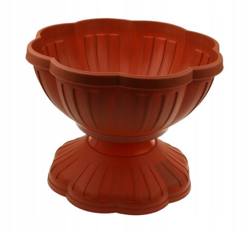  XL-Tools flowerpot 38.5 cm x 38.5 x 29 cm diameter 38.5 cm plastic shades in brown and beige