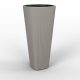  Lamela flowerpot, 81 cm x 39 x 81 cm, diameter 39 cm, plastic in brown and beige tones