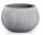  Prosperplast flowerpot, 37 cm x 37 x 21.8 cm, diameter 37 cm, plastic in grey and silver tones