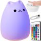  LED Night Light for Children, Cat, RGB + Remote Control