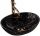  Oval countertop washbasin made of black marble Rea Sofia