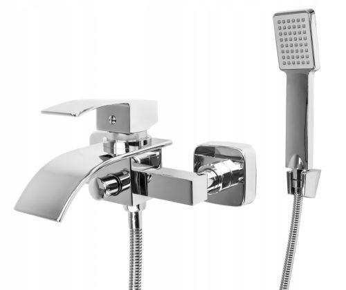 Wall-mounted bathtub and shower faucet Granitan ELVA BATH, chrome