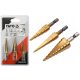 YATO SET OF 3 CONICAL STEP DRILLS