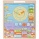  Magnetic board LEARN ENGLISH clock date