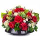 Artificial Flowers GRAVE CENTER Cemetery LARGE BOWL