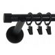 Ready-made curtain rods Single curtain rod 19 mm 120 cm