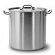 G13 LARGE STAINLESS STEEL POT + LID 130L