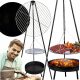  GARDEN GRILL HANGING TRIPOD FIREPLACE COAL STABLE STRONG CAMPFIRE 5