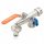  ball valve, double 3/4 garden tap