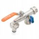  ball valve, double 3/4 garden tap