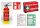 Occupational safety kit for companies, first aid kit, 2 kg fire extinguisher, signs