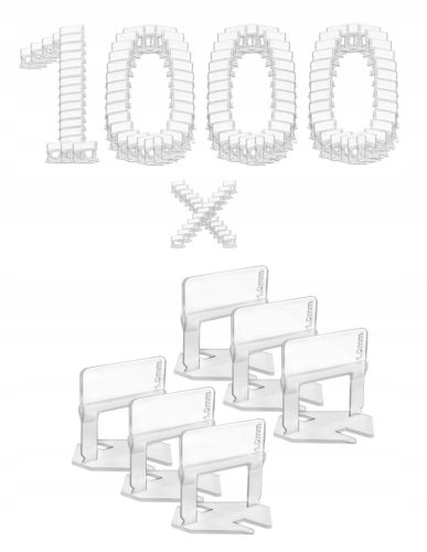 Pro100system tile leveling clamps/clips 1000 pcs.