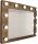 Bathroom mirror Domodo wall mirror, rectangular, wooden frame, 800 x 600 mm
