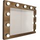 Bathroom mirror Domodo wall mirror, rectangular, wooden frame, 800 x 600 mm