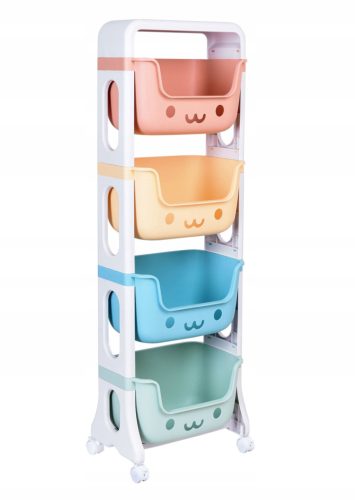  Gockowiak bathroom shelf, multicolored, 26 x 39.5 x 124 cm