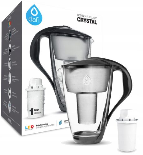  Dafi Crystal filter jug 2 l, black