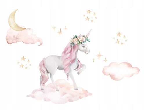 Decorative Wall Stickers Don Dobinio Unicorn Wall Sticker 118x100cm