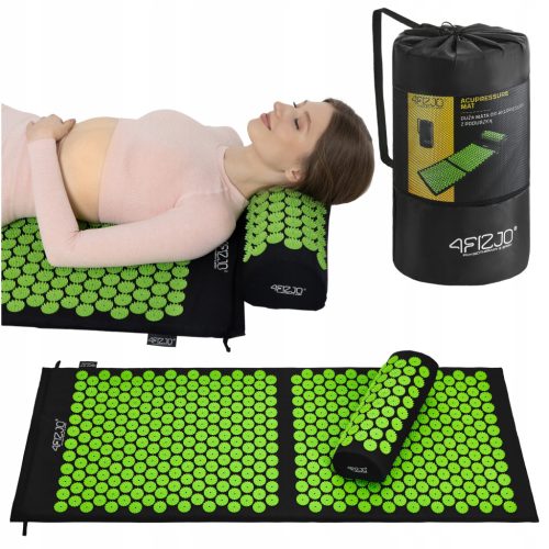  Massage mat 4FIZJO Large acupressure mat 110x42 green green