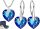  Silver Set Wonderful Hearts Swarovski Silver 925