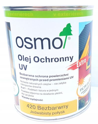 Osmo 420 UV EXTRA wood protection oil 0.75L