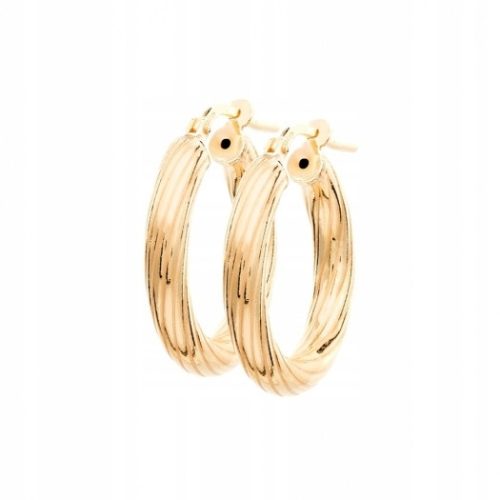  Gold-plated hoop earrings 1.5 cm ANIA KRUK