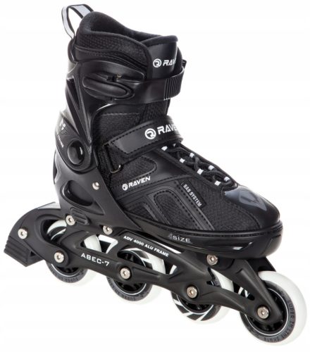  RAVEN Pulse Black patins à roulettes réglables 40-43 caoutchouc