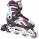  Raven Pulse Patins à roulettes Taille 37-40 Ajustables Noir et Rose