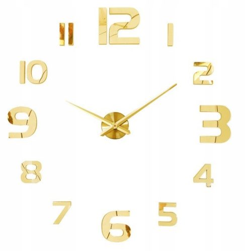  MAMDIY Wall Clock Black, Silver, Gold 129.9 cm