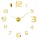  MAMDIY Wall Clock Black, Silver, Gold 129.9 cm