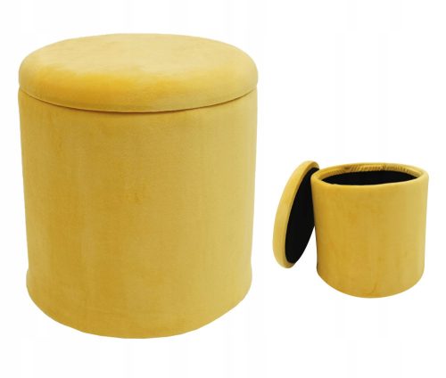  Velvet storage container with round opening, mixed