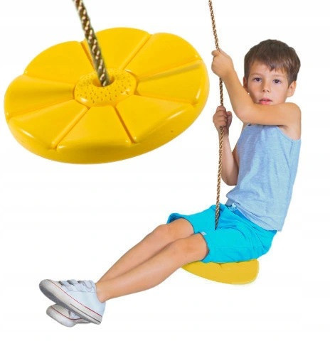 Flower swing for children, height adjustable