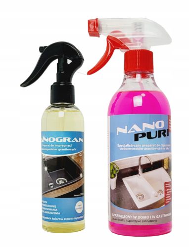 Nanopuri liquid for cleaning granite sinks