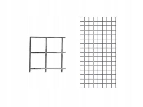 SHOP DISPLAY GRID 200x60 SILVER