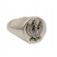  Silver men's signet ring - pattern 73 with eagle