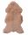 Leather for the floor and leather carpets for the living room Natural sheep leather 110 cm brown