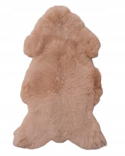 Leather for the floor and leather carpets for the living room Natural sheep leather 110 cm brown