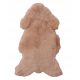 Leather for the floor and leather carpets for the living room Natural sheep leather 110 cm brown