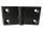 STANLEY hinge 60x120 with holes, black