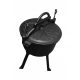  Cast iron kettle, Hungarian hunting pot, roasts for the campfire, grill, 10L