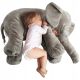  Elephant Plush Cushion 70 cm 3 Grey