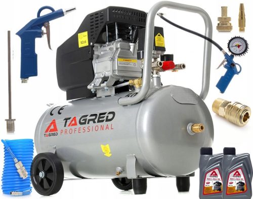 Compresseur d'huile marqué TA301N+TA104 50 l 9 bar