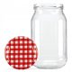 Honey jars - jars with lid SuperBottles 900 ml, 60 pieces