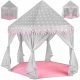 Tente enfant Kruzzel 8772, grise et rose