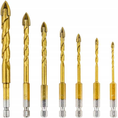 Vorfal V06069 Drill for glass, 7 pieces