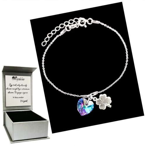  AurorA silver cat bracelet