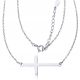  Silver Chain 925 Celebrity Necklace Cross