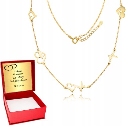  Euphoria chain 45 cm gold hearts