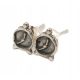  Beautiful silver alarm clock stud earrings