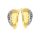  BEAUTIFUL GOLDEN EARRINGS ENGLISH 333 DIAMOND