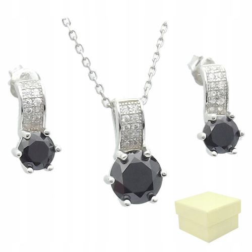  Silver Set 925 Earrings and Necklace Set